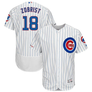 Ben Zobrist Chicago Cubs Majestic Home Flex Base Collection Player Jersey - White