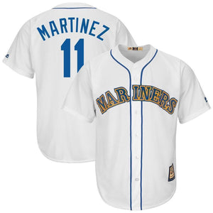 Edgar Martinez Seattle Mariners Majestic Cooperstown Collection Cool Base Player Jersey – White