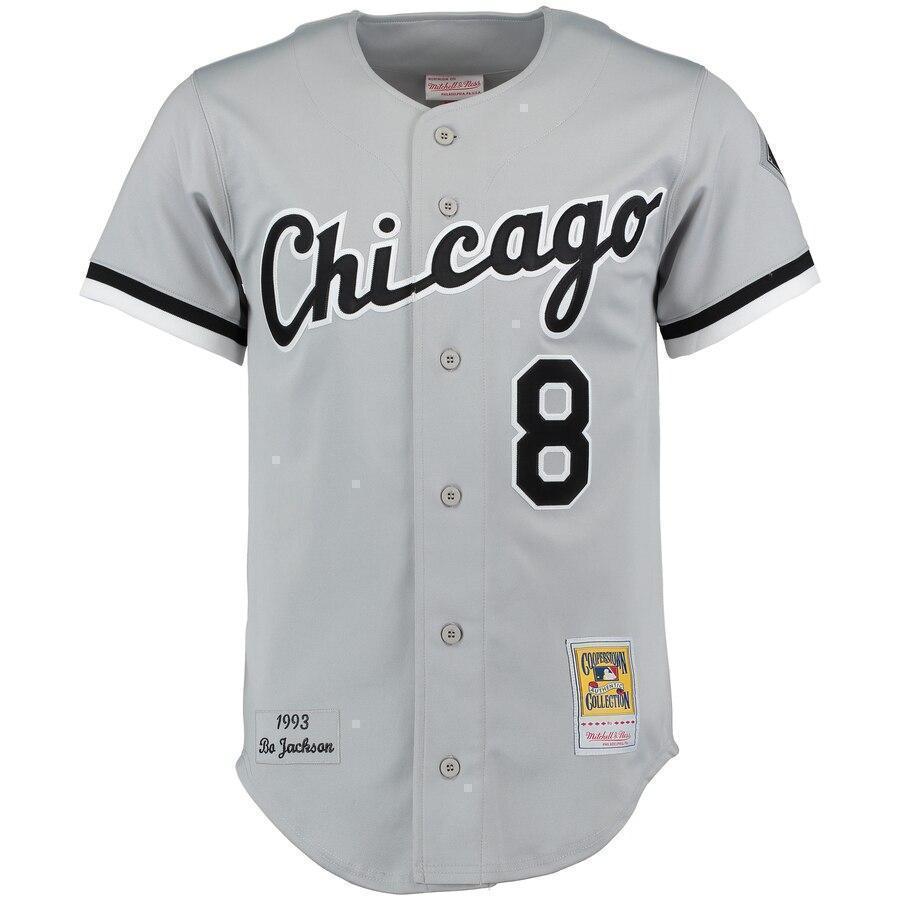 Bo Jackson Chicago White Sox Mitchell & Ness Road Jersey - Gray/White