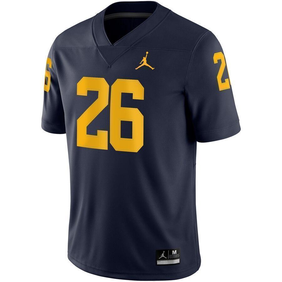 Jourdan Lewis Michigan Wolverines Jordan Brand Game Jersey – Navy