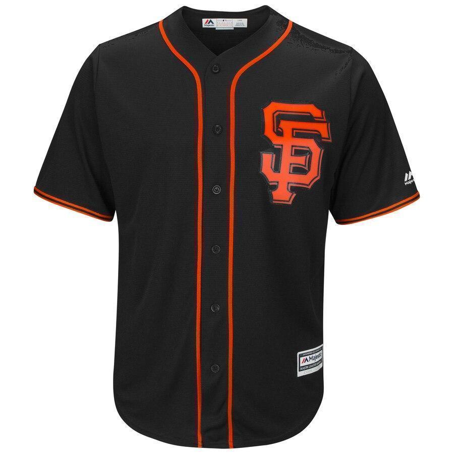 Buster Posey San Francisco Giants Majestic Big & Tall Alternate Cool Base Replica Player Jersey - Black