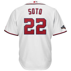 Juan Soto Washington Nationals Majestic 2019 Postseason Official Cool Base Player Jersey - White