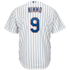 Brandon Nimmo New York Mets Majestic Official Cool Base Player Jersey - White/Royal