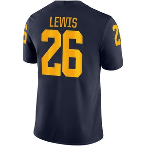 Jourdan Lewis Michigan Wolverines Jordan Brand Game Jersey – Navy