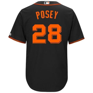 Buster Posey San Francisco Giants Majestic Big & Tall Alternate Cool Base Replica Player Jersey - Black