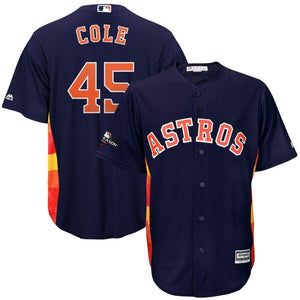 Gerrit Cole Houston Astros Majestic 2019 Postseason Official Cool Base Player Jersey - Navy