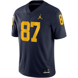 Devin Funchess Michigan Wolverines Jordan Brand Game Jersey – Navy