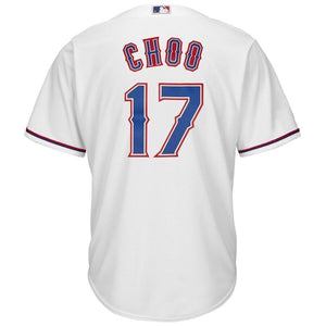 Shin-Soo Choo Texas Rangers Majestic Home Official Cool Base Player Jersey - White