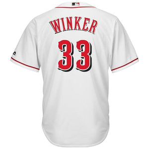 Jesse Winker Cincinnati Reds Majestic Home Cool Base Player Jersey - White