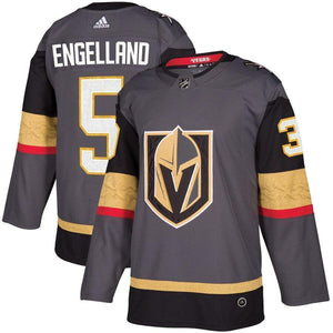 Deryk Engelland Vegas Golden Knights adidas Player Jersey - Gray