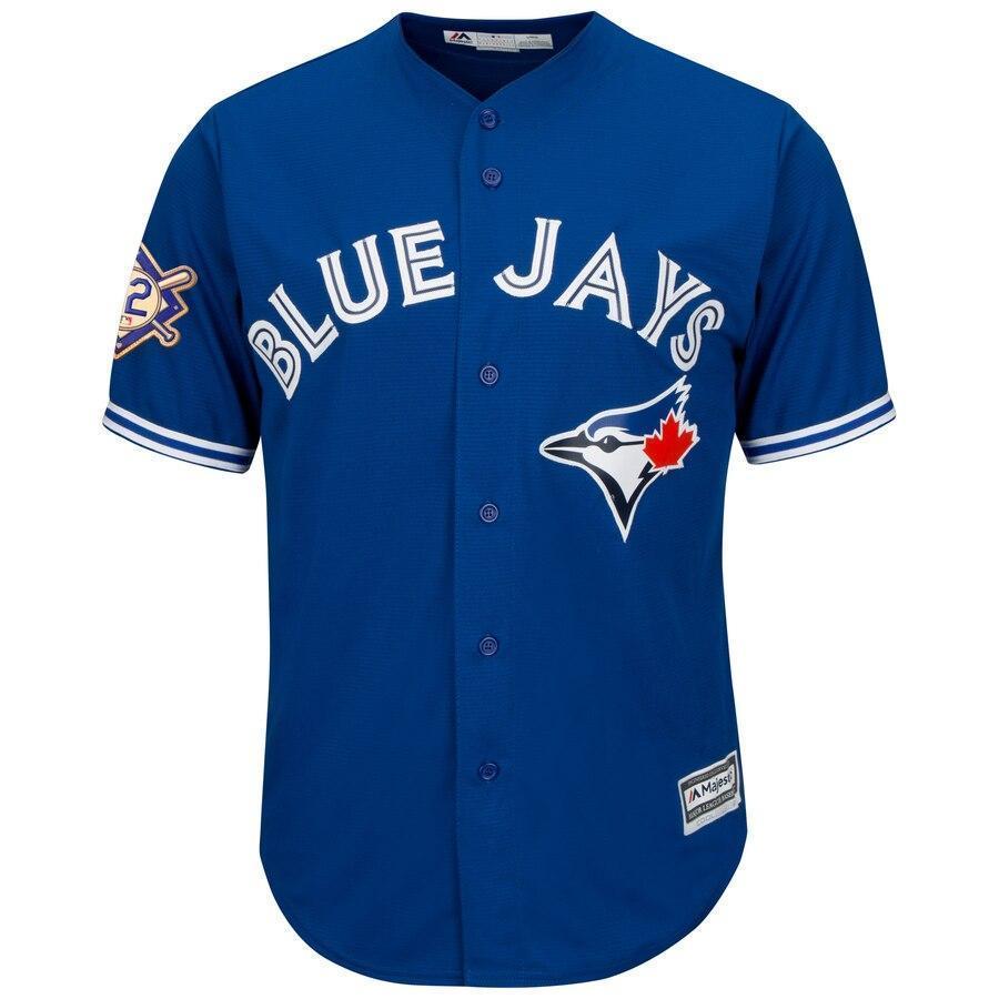 Toronto Blue Jays Majestic 2019 Jackie Robinson Day Official Cool Base Jersey - Royal