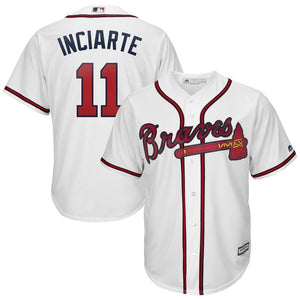 Ender Inciarte Atlanta Braves Majestic 2019 Home Cool Base Player Jersey – White