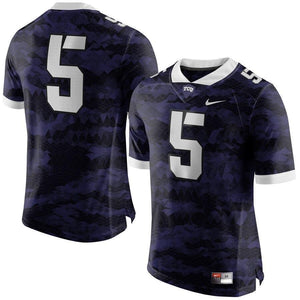 TCU Horned Frogs Nike #5 Limited Football Jersey - Purple