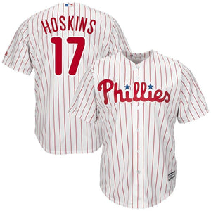 Rhys Hoskins Philadelphia Phillies Majestic Home Official Cool Base Player Jersey - White