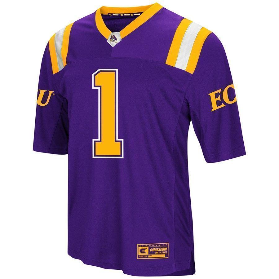 ECU Pirates Colosseum Foos-Ball Football Jersey – Purple