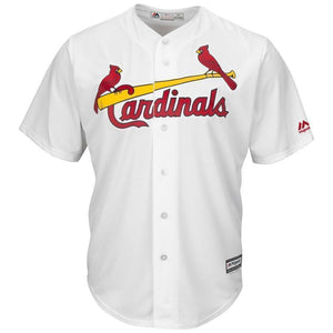 Harrison Bader St. Louis Cardinals Majestic Alternate Official Cool Base Jersey - Light Blue/White