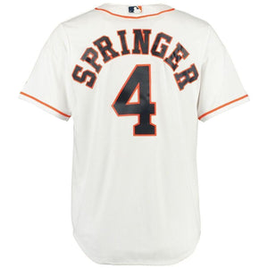 George Springer Houston Astros Majestic Official Cool Base Player Jersey - White