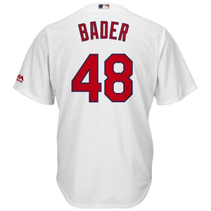 Harrison Bader St. Louis Cardinals Majestic Alternate Official Cool Base Jersey - Light Blue/White