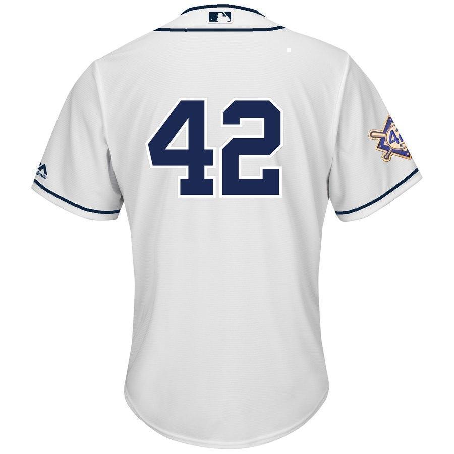 San Diego Padres Majestic 2019 Jackie Robinson Day Official Cool Base Jersey – White