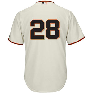 Buster Posey San Francisco Giants Majestic Official Team Cool Base Player Jersey - Cream