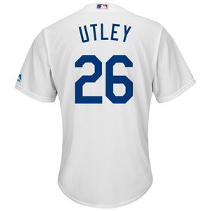 Chase Utley Los Angeles Dodgers Majestic Cool Base Player Jersey - White