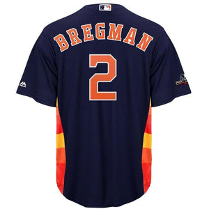 Alex Bregman Houston Astros Majestic 2019 Postseason Official Cool Base Player Jersey - Navy