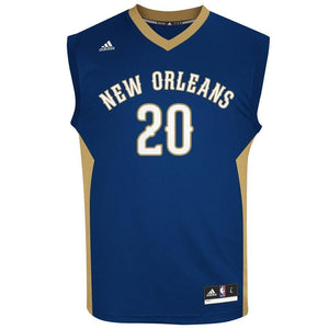 Mens New Orleans Pelicans Quincy Pondexter adidas Navy Blue Road Jersey