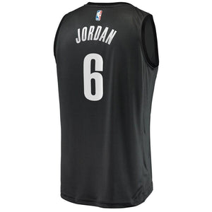 DeAndre Jordan Brooklyn Nets Fanatics Branded Fast Break Jersey Charcoal - Statement Edition