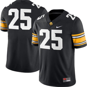 #25 Iowa Hawkeyes Nike Game Jersey - Black