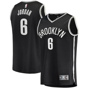 DeAndre Jordan Brooklyn Nets Fanatics Branded Fast Break Replica Jersey Black - Icon Edition