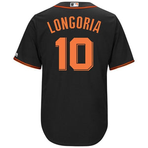 Evan Longoria San Francisco Giants Majestic Alternate Cool Base Player Jersey – Black