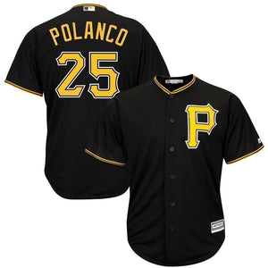 Gregory Polanco Pittsburgh Pirates Majestic Cool Base Player Jersey - Black