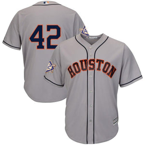 Houston Astros Majestic 2019 Jackie Robinson Day Official Cool Base Jersey - Gray