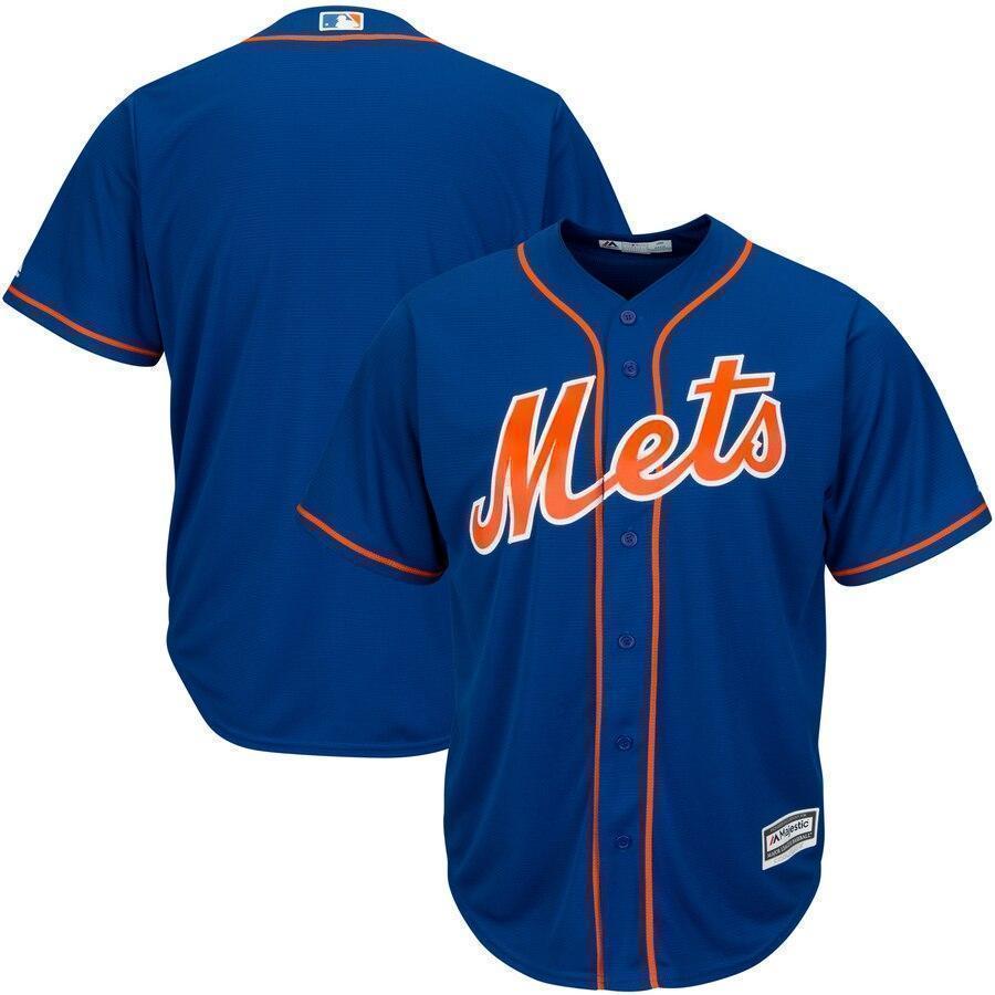New York Mets Majestic Big & Tall Cool Base Team Jersey - Royal/White