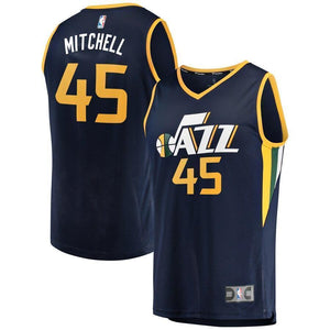 Donovan Mitchell Utah Jazz Fanatics Branded Fast Break Jersey Navy - Icon Edition