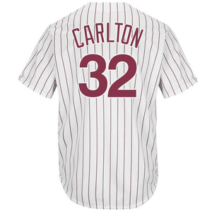 Steve Carlton Philadelphia Phillies Majestic Cooperstown  Jersey – White