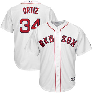 David Ortiz Boston Red Sox Majestic Home Official Cool Base Player Jersey - White