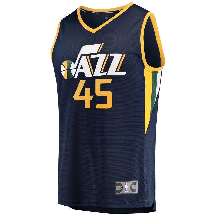 Donovan Mitchell Utah Jazz Fanatics Branded Fast Break Jersey Navy - Icon Edition