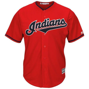 Francisco Lindor Cleveland Indians Majestic Alternate 2019 Cool Base Player Jersey – Scarlet/Navy