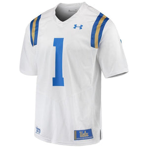 #1 UCLA Bruins Under Armour Premier Football Jersey - White