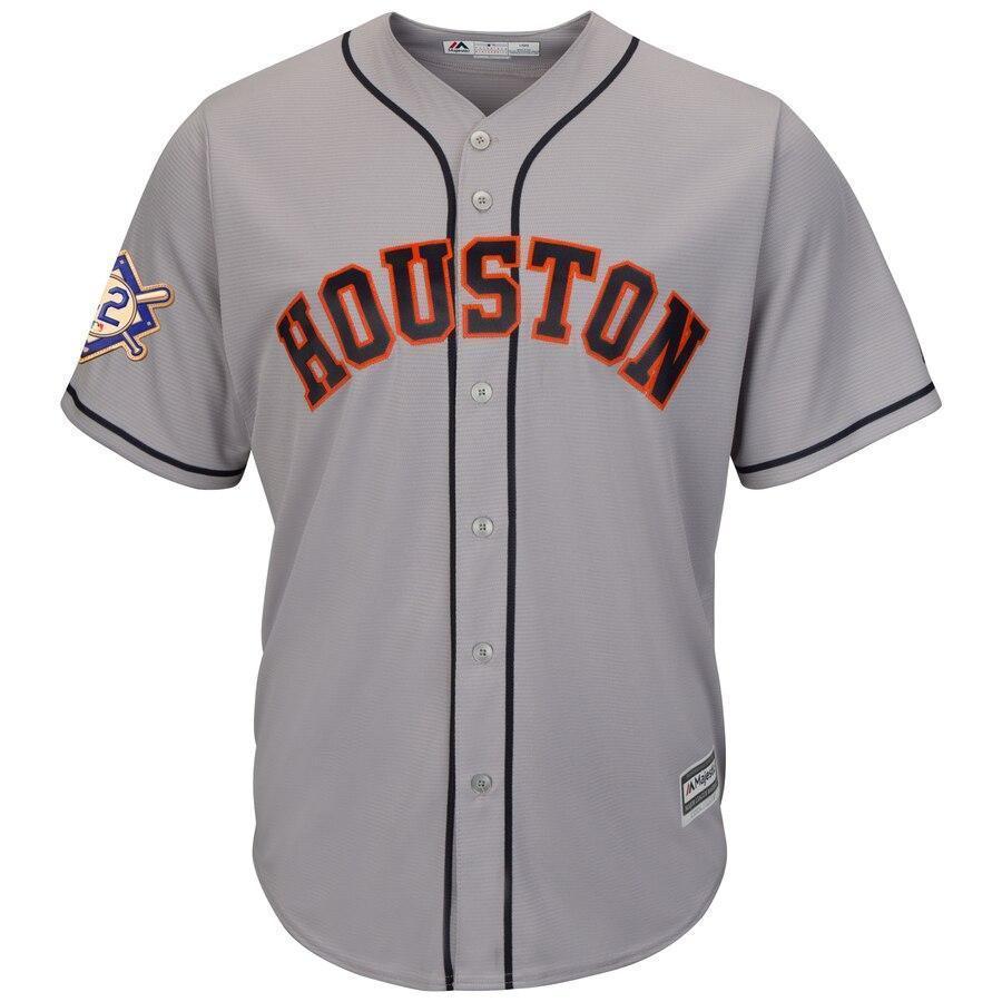 Houston Astros Majestic 2019 Jackie Robinson Day Official Cool Base Jersey - Gray