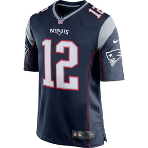 Tom Brady New England Patriots Nike Game Jersey - Navy Blue/Silver