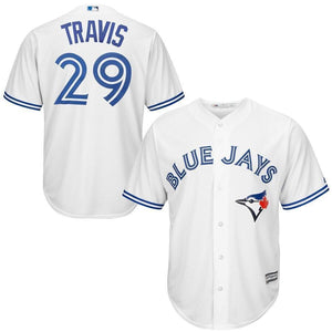 Devon Travis Toronto Blue Jays Majestic Cool Base Player Jersey - White