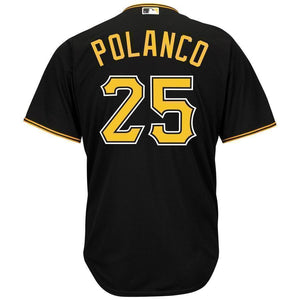 Gregory Polanco Pittsburgh Pirates Majestic Cool Base Player Jersey - Black