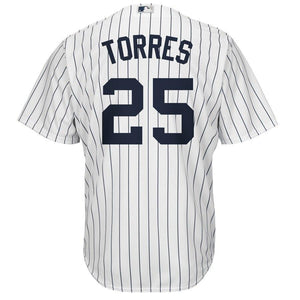 Gleyber Torres New York Yankees Majestic Official Cool Base Player Jersey - White/Navy