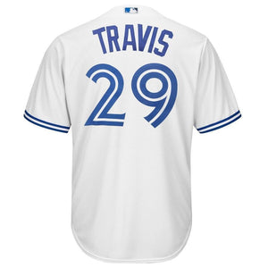 Devon Travis Toronto Blue Jays Majestic Cool Base Player Jersey - White