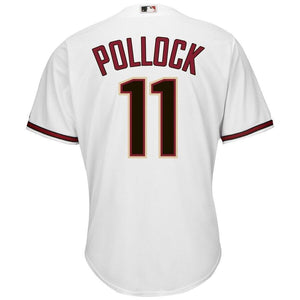 AJ Pollock Arizona Diamondbacks Majestic Official Cool Base Player Jersey - White/Sedona Red