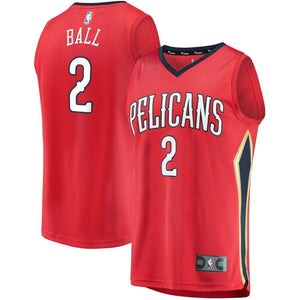 Lonzo Ball New Orleans Pelicans Fanatics Branded Fast Break Jersey Red - Statement Edition