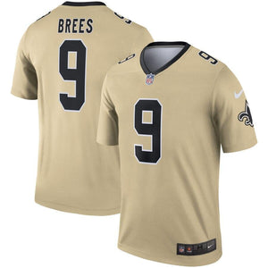 Drew Brees New Orleans Saints Nike Inverted Legend Jersey - Gold