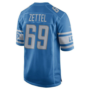 Anthony Zettel Detroit Lions Nike Game Jersey - Blue